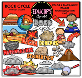 Rock Cycle Clip Art Bundle  {Educlips Clipart}