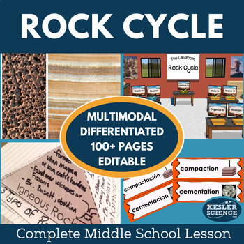 Preview of Rock Cycle Complete 5E Lesson Plan