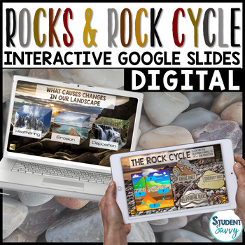 Preview of Rock Cycle Google Classroom Distance Learning | Interactive Digital