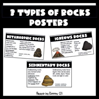 Rock Cycle Posters! by Anna in Room 123 | Teachers Pay Teachers