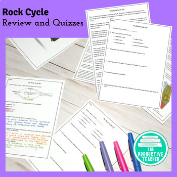 Preview of The Rock Cycle in Steps