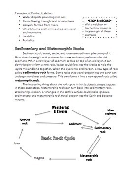 Rock Cycle Nonfiction Reading Comprehension Passages & Quizzes | TpT