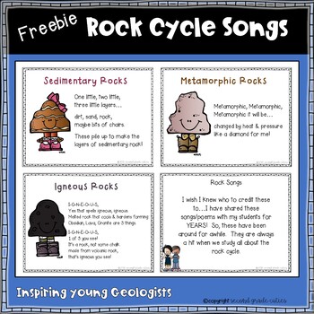 Preview of Rock Cycle | Songs | Poems | Chants