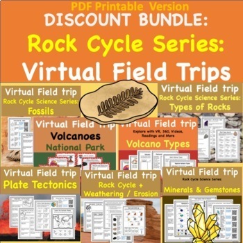 Rock Cycle Virtual Field Trip Discount Bundle Earth Science Printable