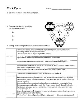 Integrated Science Cycles Worksheet Answer