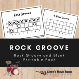Rock Groove Drum Kit Iconic Notation Printables | TUBS