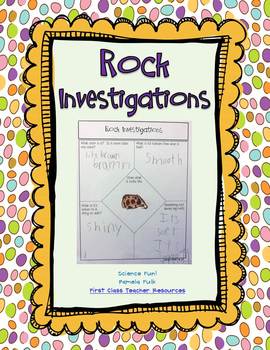 Preview of Rock Investigations Graphic Organizers Freebie