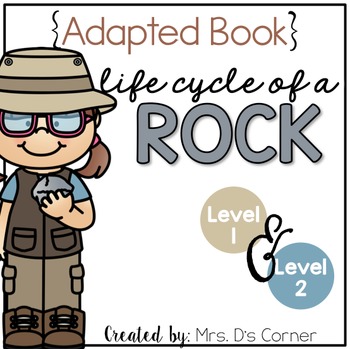 Preview of Rock Life Cycle Adapted Book [Level 1 and Level 2] Life Cycle of a Rock