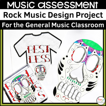Preview of Rock Music Design Project | Music Assessment | Middle School Music Assignment