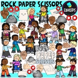 Rock, Paper, Scissors Clip Art Set {Educlips Clipart}