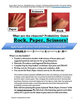 Preview of Rock, Paper, Scissors: Probability Game of chance.