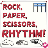 Rock, Paper, Scissors, RHYTHM! 16th Notes STICK Notation
