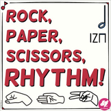 Rock, Paper, Scissors, RHYTHM! Half Note STICK Notation