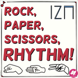 Rock, Paper, Scissors, RHYTHM! Ta, Ti-Ti, Rest STICK Notation