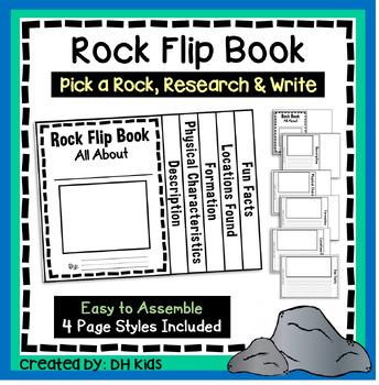 Preview of Rock Report, Science Flip Book Research Project, Geology Writing Activity