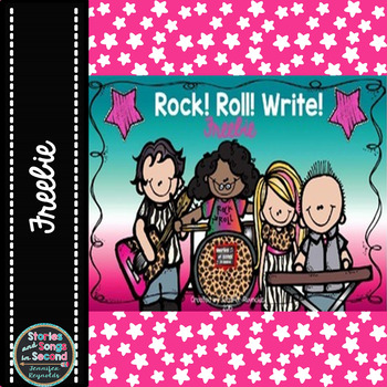 Preview of Rock! Roll! Write!  Building Sentences and Stories {FREEBIE}