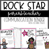 Rock Star Communication Binder - Editable
