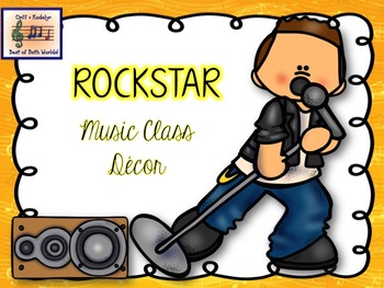 Preview of Rock Star Décor for the Music Classroom