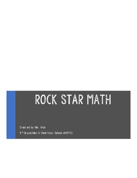 Preview of Rock Star Math