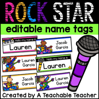 Stars Flat Name Plates Teacher Created Resources TCR4065 