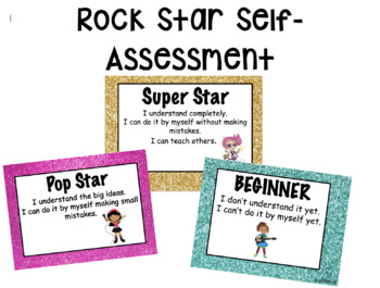 Preview of Rock Star Self Assessment