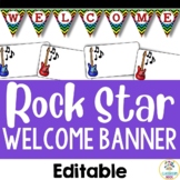 Rock Star Welcome Banner | Bulletin Board or Door Display 