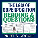 Rock Strata Fossils and the Law of Superposition Reading A