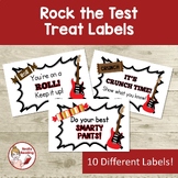 Rock The Test Testing Prep Treat Labels