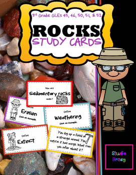 Preview of Rock Unit Flash Cards