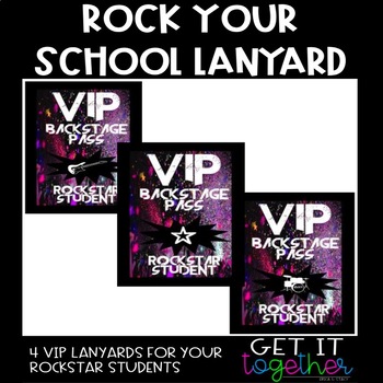 invitation rock star lanyards