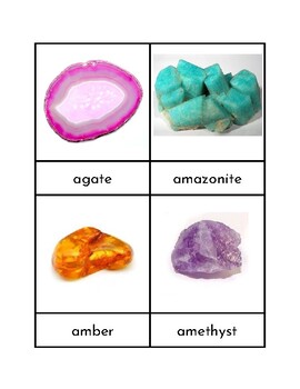 Preview of Rock and Mineral Nomenclature Cards