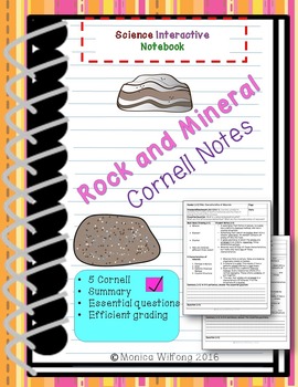 Preview of Rocks Rock Cycle Notes Bundle | Earth Science Worksheets