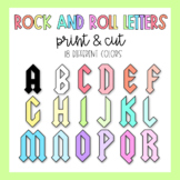 Rock and Rainbow Classroom Decor - Rock and Roll Bulletin 