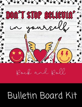 Preview of Rock and Roll Bulletin Board Kit