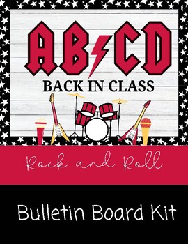 Preview of Rock and Roll Bulletin Board Kit-BOY/After Break