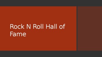 Preview of Rock and Roll Hall of Fame Museum PowerPoint