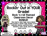 Rock and Roll Rock Star Classroom Theme Decor Bundle