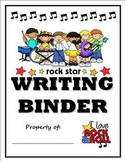 Rock and Roll Theme Writing Binder Cover