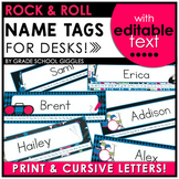 Editable Name Tag & Name Plate Template: Colorful Student 