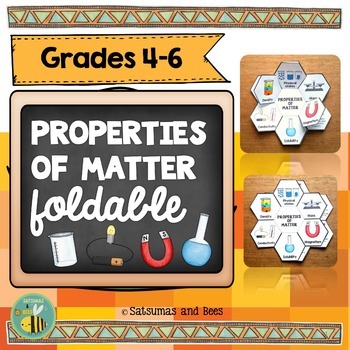 Preview of Properties of matter-Interactive Science Notebook foldable