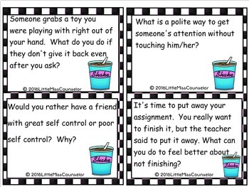 Rock n Roll Self Control Printable Game by Little Miss Counselor