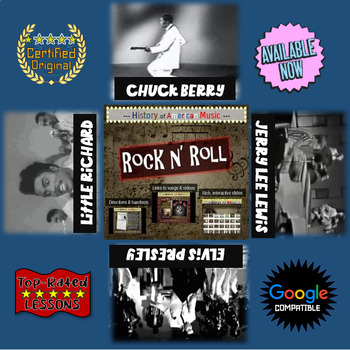 Preview of Rock n' Roll: comprehensive, engaging Music History PPT (links, handouts & more)