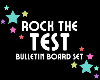 Preview of Rock the Test Bulletin Board Kit