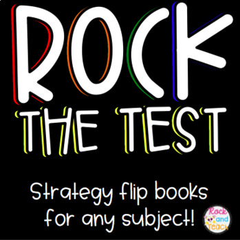 Preview of Testing Review Strategy Flip Book *EDITABLE*