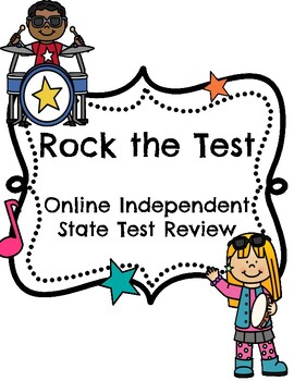 Preview of Rock the Test - Independent 5th Grade Math State Test Reivew with Videos