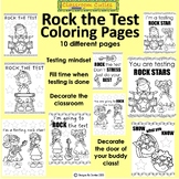 Rock the Test State Testing Coloring Pages Set for Students