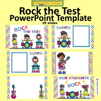 Preview of Rock the Test State Testing PowerPoint Template