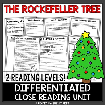 Preview of Rockefeller Tree Reading Passage | Christmas Reading Comprehension