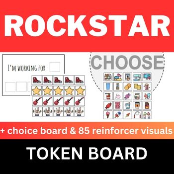 Preview of Rocker Rock Star Token Board Positive Reinforcement