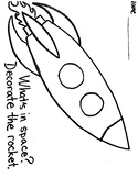 Rocket Coloring Sheet